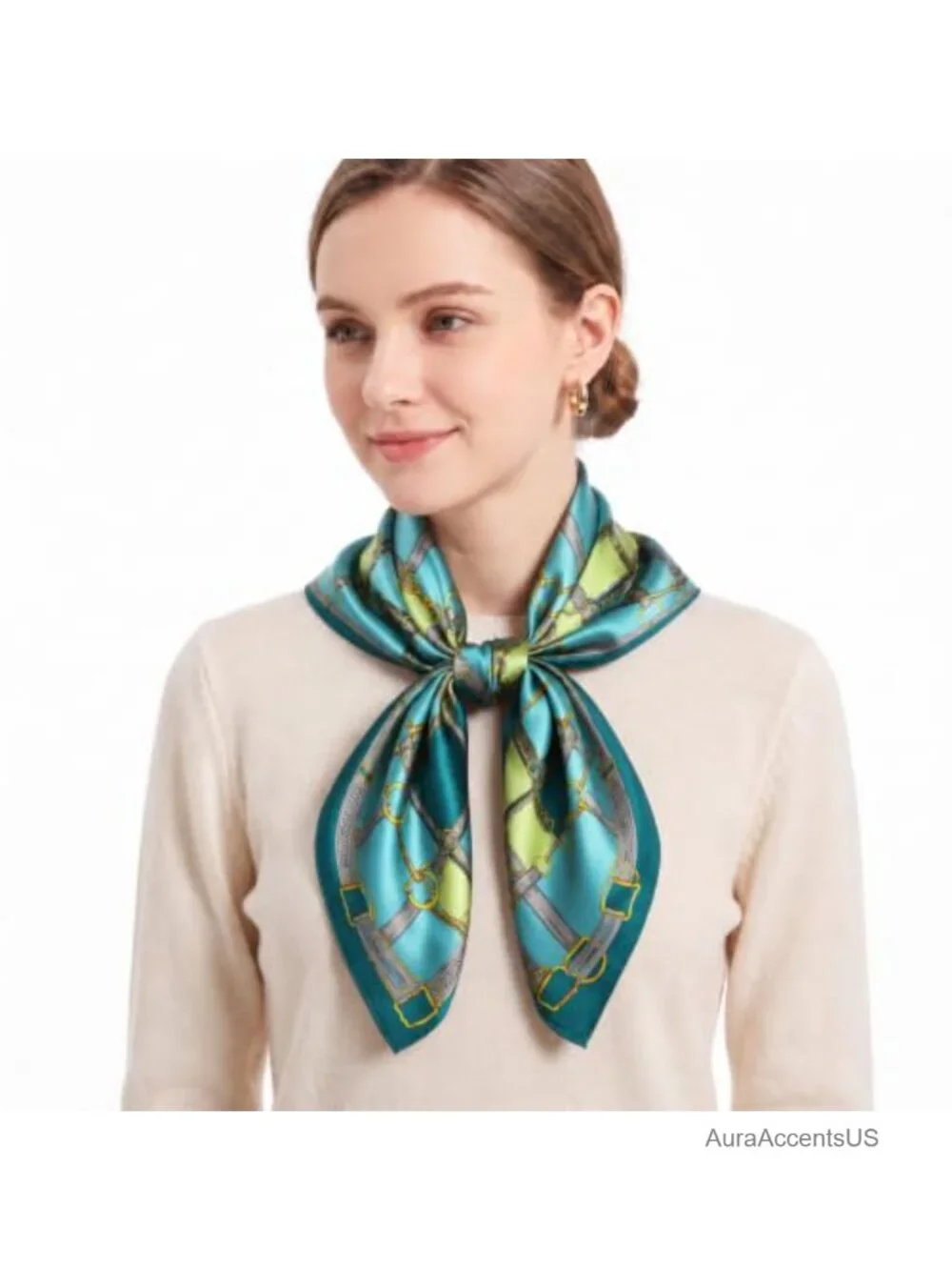 Silk Like Satin Scarf Large Square Fashion Headscarf